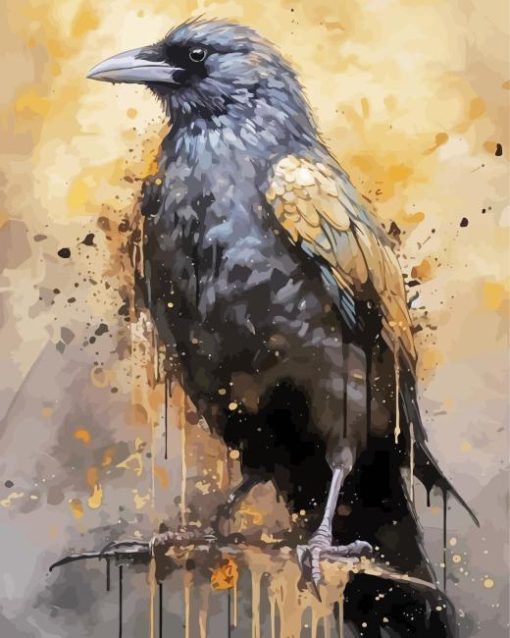 Midnight Symphony Crow Paint By Number