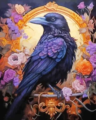 Nightfall Melody Crow Paint By Number