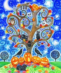 Pumpkin Tree Paint By Number