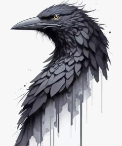 Shadow Majesty Crow Paint By Numbers