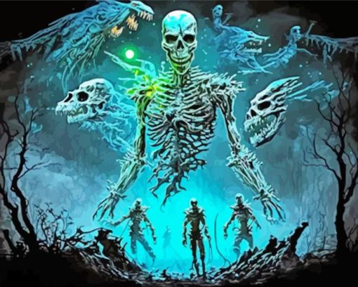 Skeletons Paint By Number