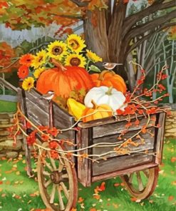 Sunflowers And Pumpkins Paint By Number