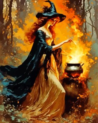 Witch Brew Paint by Number