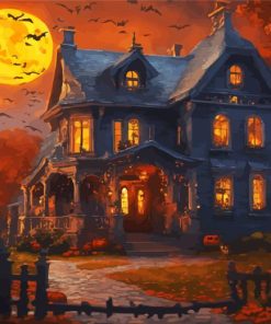 Haunted House Art Paint By Number