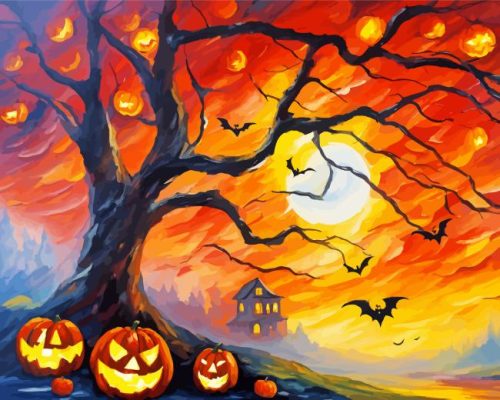 Aesthetic Spooky Season Art Paint By Number