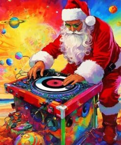 Cool Dj Santa Paint By Number