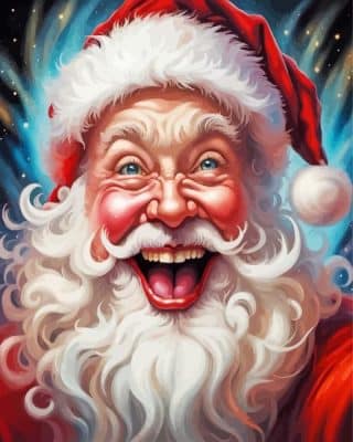 Happy Santa Claus Paint By Number