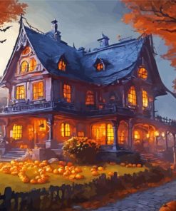 Haunted House Paint By Number