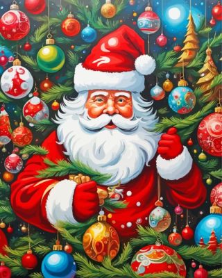 Santa Claus Paint by Number