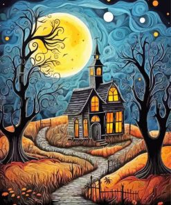 The Haunted House Paint By Number