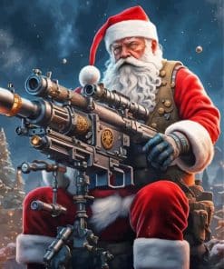 Warrior Santa Paint By Number