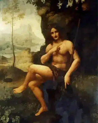 Bacchus Leonardo da Vinci Paint by Number