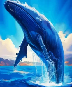 Blue Whale paint by numbers