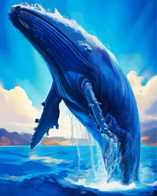 Blue Whale paint by numbers