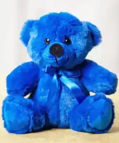 Blue teddy bear paint by numbers