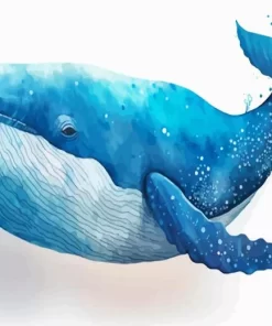 Blue whale paint by numbers