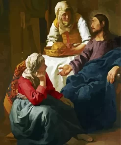 Christ in The House of Martha and Mary Paint by Number