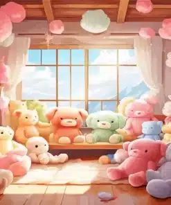 Colorful Teddy Bears paint by number