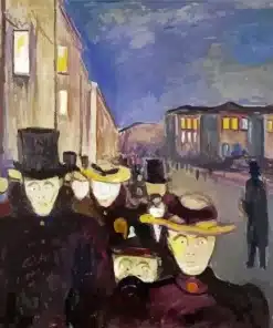 Evening On Karl Johan Street Paint by Number