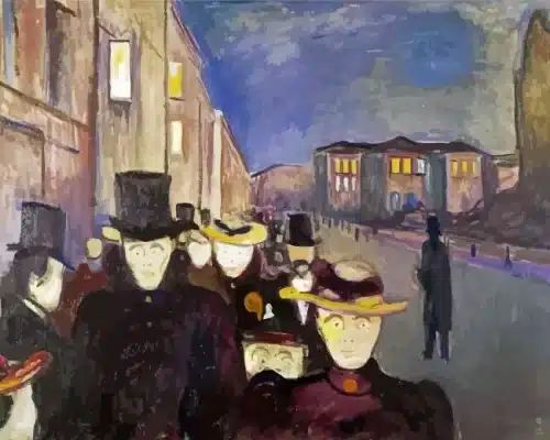 Evening On Karl Johan Street Paint by Number