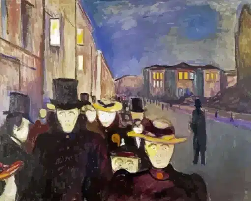 Evening On Karl Johan Street Paint by Number