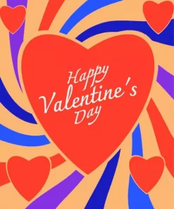 Happy Valentines day paint by numbers