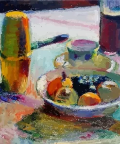 Fruit and Coffeepot Paint by Number