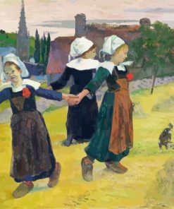 Breton Girls Dancing Pont Aven Paint by Number