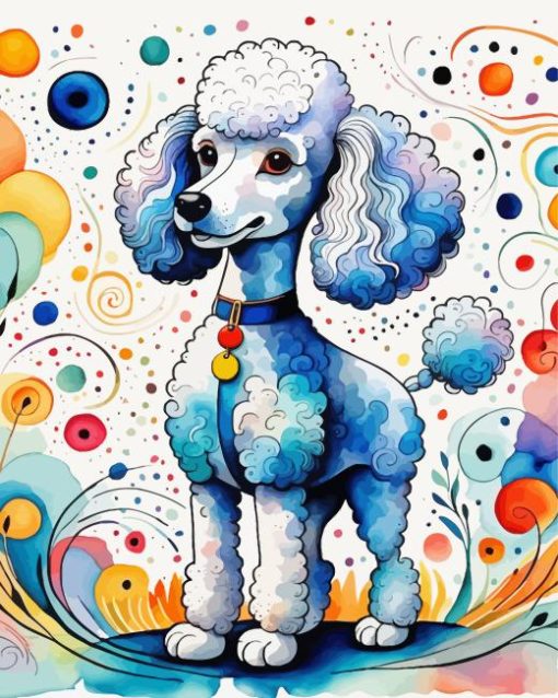 Poodle Dog Paint by Number