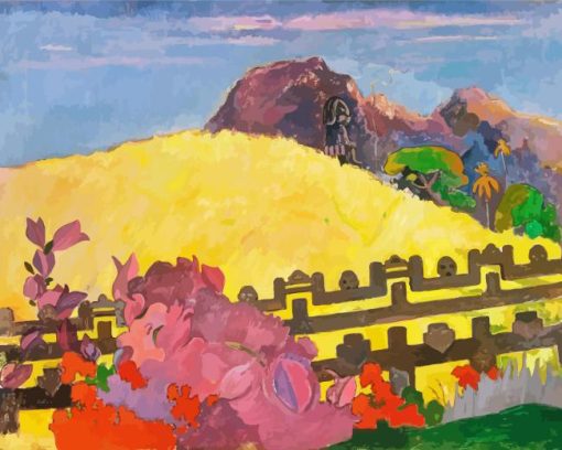 The Sacred Mountain Paul Gauguin Paint by Number