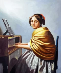 A Young Woman Seated at The Virginals Paint by Number