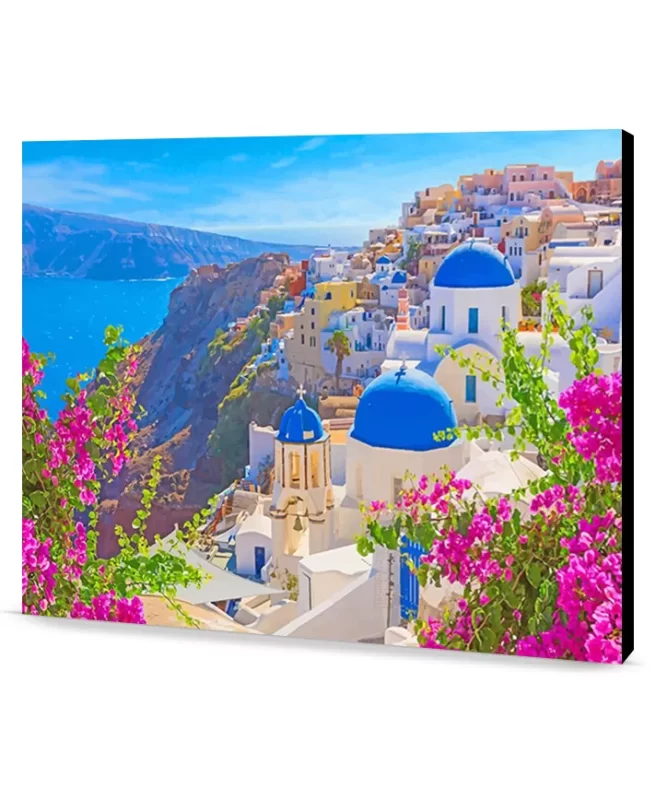 Thira Santorini Greece advanced paint by numbers