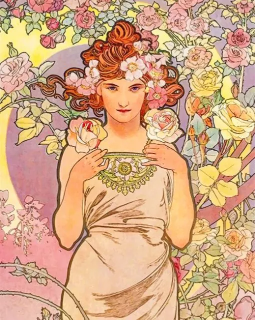 alphonse-mucha-the-rose-of-the-flower-paint-by-numbers