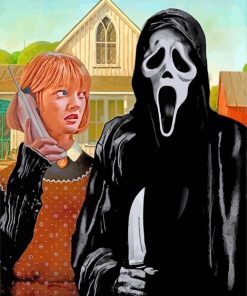 American Gothic Ghostface Paint by Number