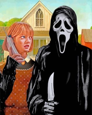 American Gothic Ghostface Paint by Number