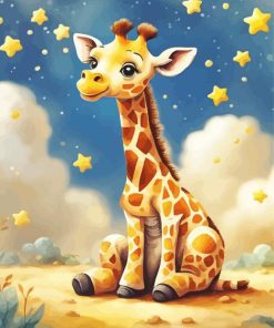 Cute Giraffe Paint by Number