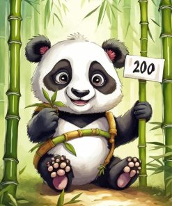 Cute Panda Paint by Number