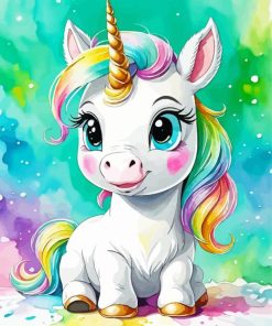 Cute Unicorn Paint by Number