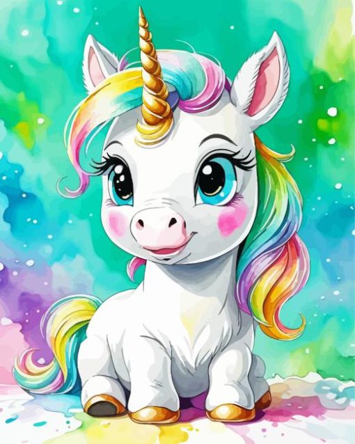 Cute Unicorn Paint by Number