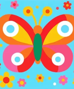 Easy Butterfly Paint by Number