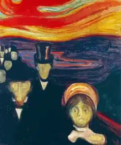 Anxiety by Edvard Munch Paint by Number