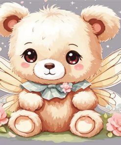 Fairy Teddy Bear Paint by Number