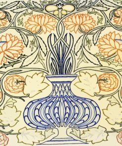 Flowerpot By William Morris Paint by Number