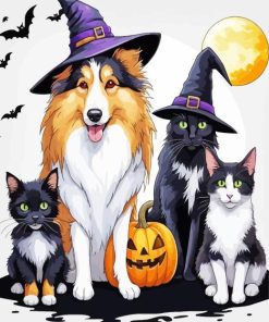 Halloween Animals Paint by Number