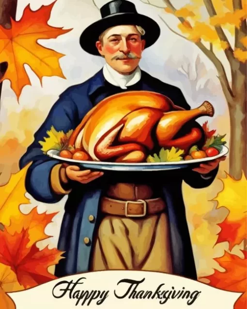 Happy Thanksgiving Paint by Number