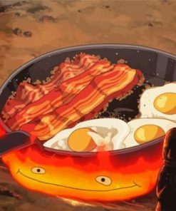 Howls Moving Castle Bacon Paint by Number