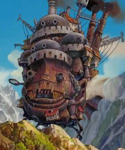 Howls Moving Castle Ghibli Paint by Number