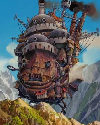 Howls Moving Castle Ghibli Paint by Number