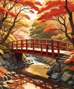 Japanese Forest Paint by Number