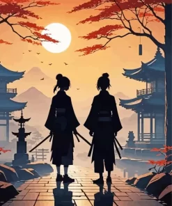 Japanese Silhouette Paint by Number